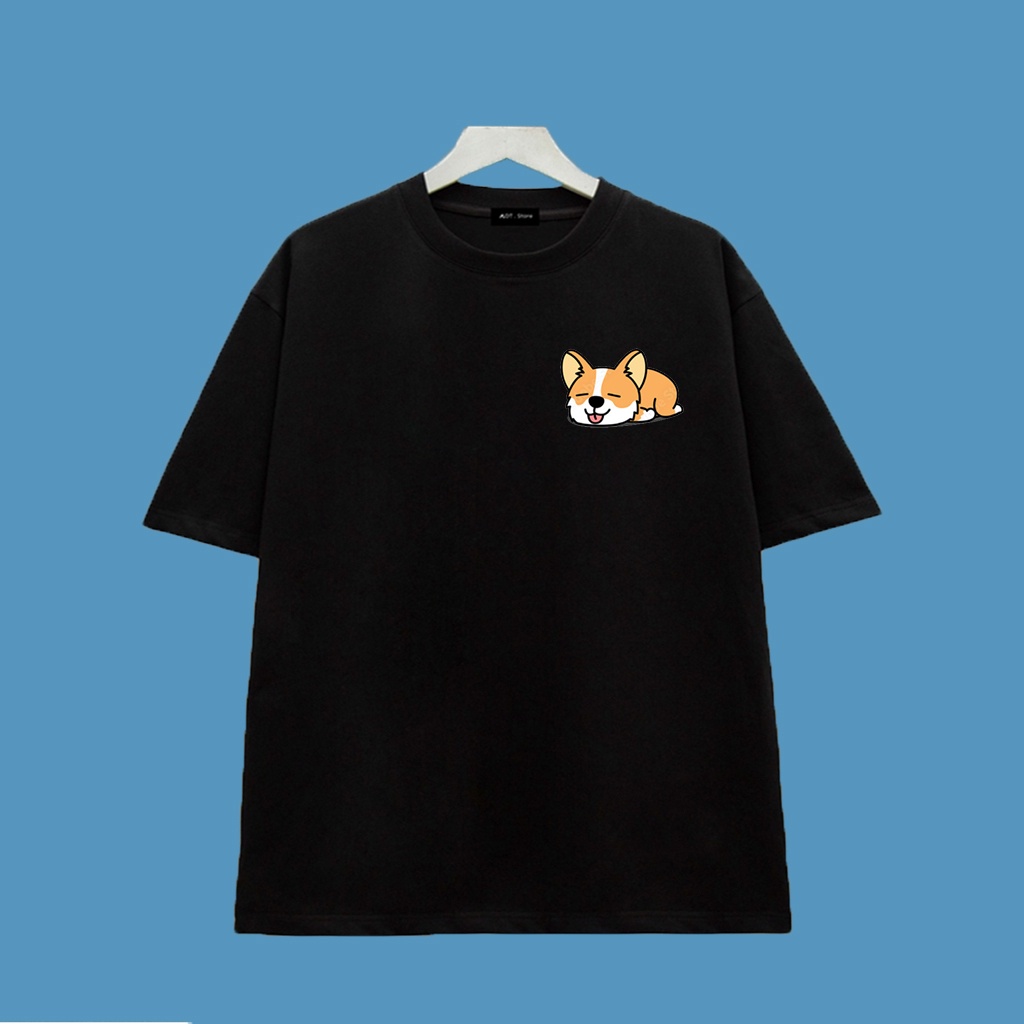 GIÁ XƯỞNG Áo thun nam nữ unisex chó corgi husky dễ thương, áo đôi Chất thun thoáng mát MẪU ĐỘC