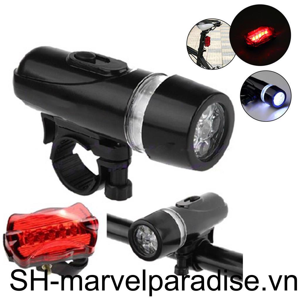 Bộ Đèn Pha Xe Đạp Chuyên Nghiệp Chạy Bằng Pin