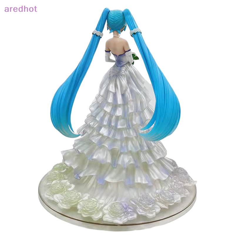 Mô Hình Nhân Vật Hatsune Miku Mặc Đầm Cưới 18cm Mới