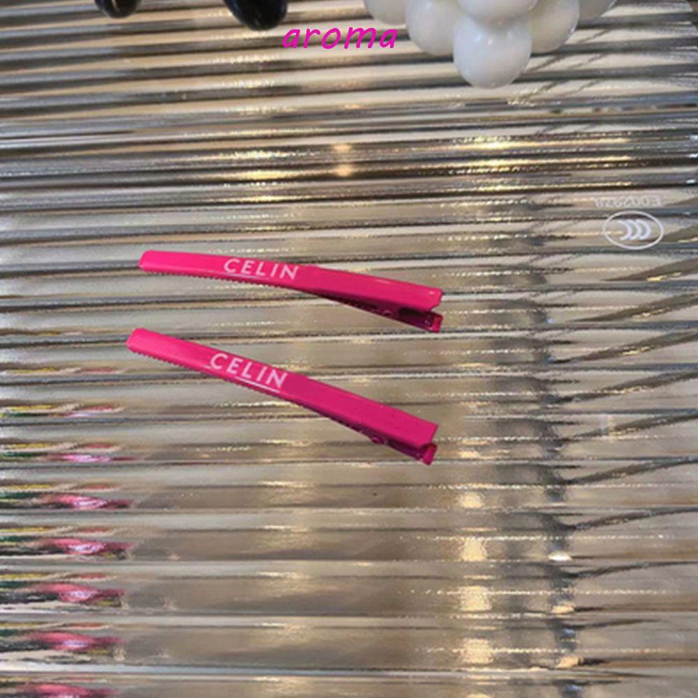 Kẹp Tóc Mỏ Vịt Nhám In Chữ Thời Trang Dễ Thương Cho Nữ