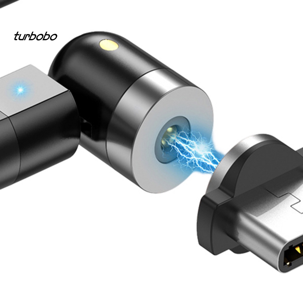 1 Bộ Dây Cáp Sạc USB Type-C 8-pin / Đầu Nam Châm Xoay Được Thiết Kế 3 Trong 1 Dùng Trong Văn Phòng