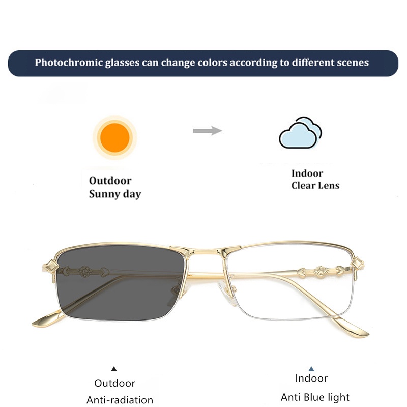 Mắt Kính Chống Bức Xạ Hình Chữ Nhật Có Thể Thay Thế Được Cho Nam