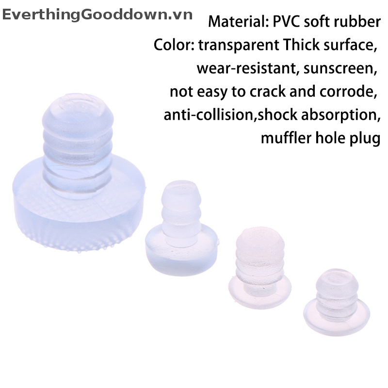 Hạt Cao Su Mềm Trong Suốt Chống Va Chạm Lỗ Cắm Bàn Chân