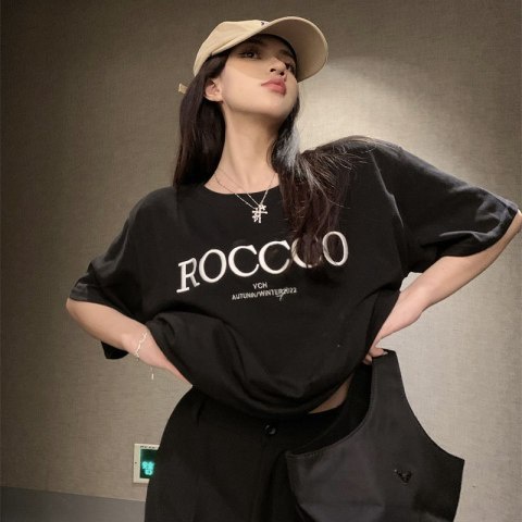 Áo Thun Tay Ngắn Dáng Rộng Phong Cách Hàn Quốc Hợp Thời Trang