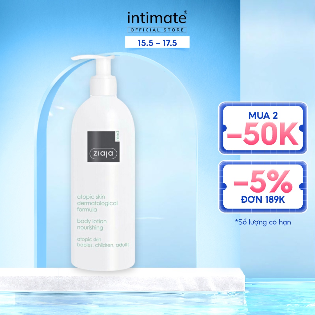 Nhũ Tương Toàn Thân 1% Urê Ziaja Med Atopic Skin Dermatological Formula Giúp Làm Mềm Da 400ml | BigBuy360 - bigbuy360.vn