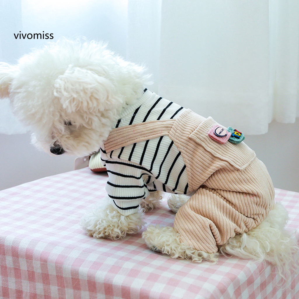 Bộ Áo Liền Quần Kèm Túi Không Dính Giữ Ấm Bốn Ống Cho Cún Cưng