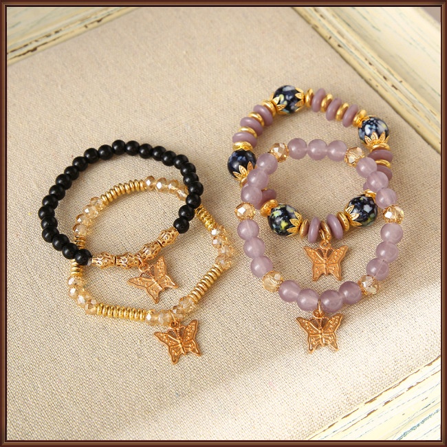 Bộ 4 Vòng Tay Hình Bướm Sang Trọng Cho Nữ