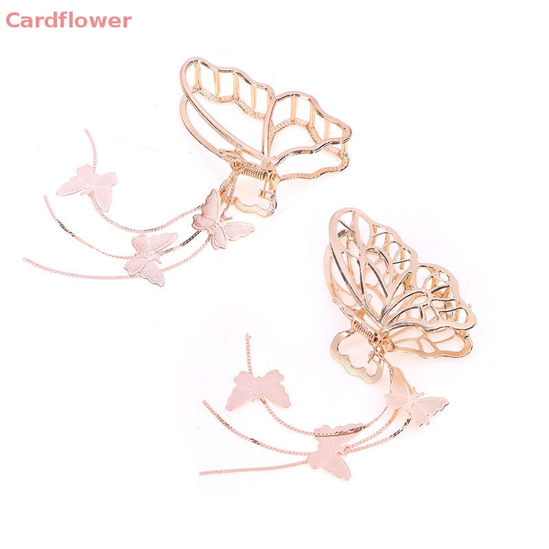 Kẹp Tóc Hình Bướm Lớn Đính Ngọc Trai Phong Cách Vintage Thanh Lịch