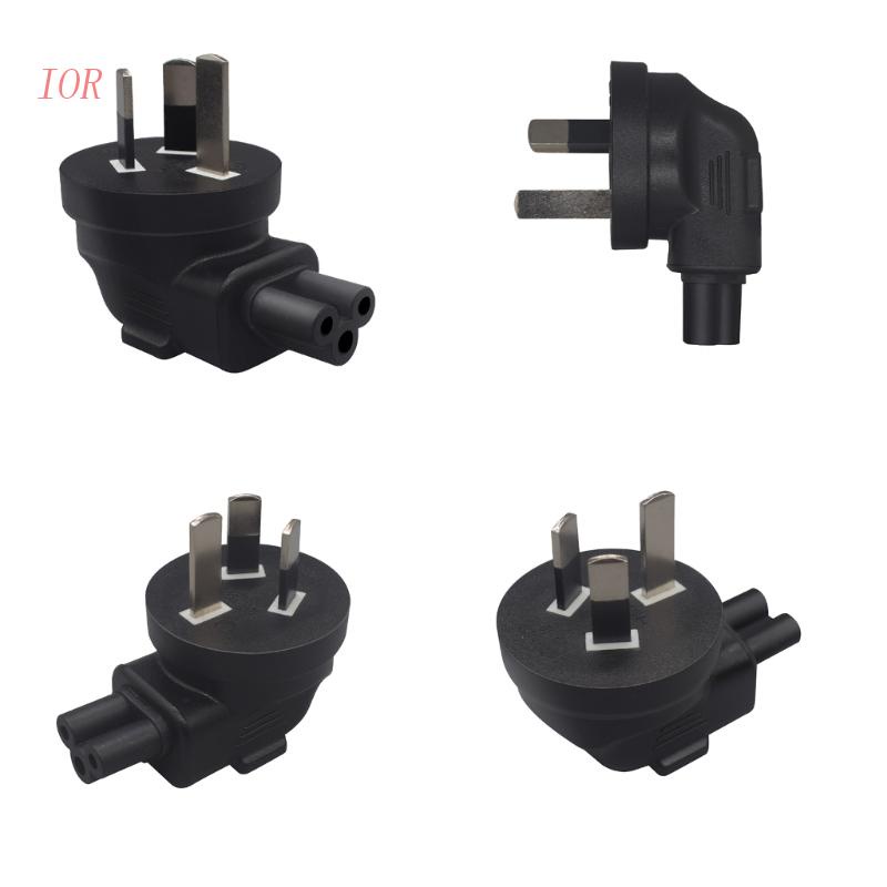 Đầu ChuyểN IOR AU Sang C5 ,IEC 90° Phích Cắm Kết Nối AC 3 Cực 3 Chấu Cho Notebook Laptop