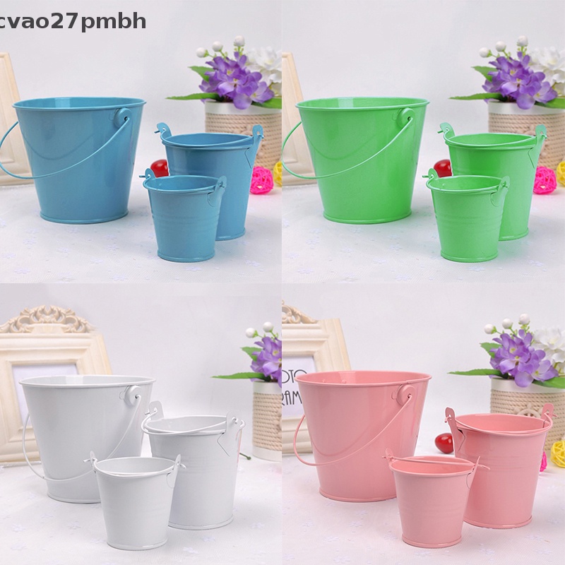 # Cvao # mini Kim Loại đầy màu sắc xô kẹo keg pails tiệc cưới ủng hộ trang trí tự làm.