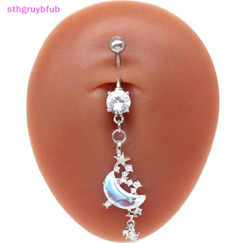 Khuyên Rốn Hình Bướm Và Mặt Trăng Bằng Thép Không Gỉ Thời Trang Cho Nữ