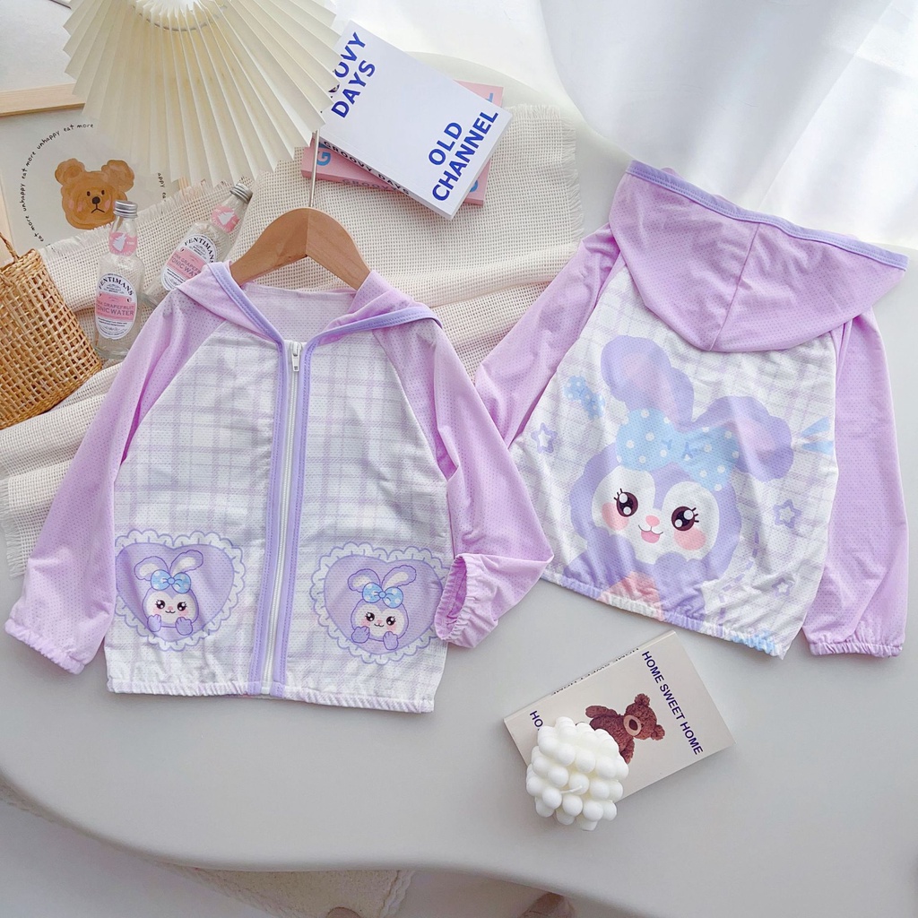 Luckycandy Áo Khoác Chống Nắng Tay Dài In Họa Tiết Hoạt Hình Thời Trang Mùa Hè Cho Bé Trai Và Gái