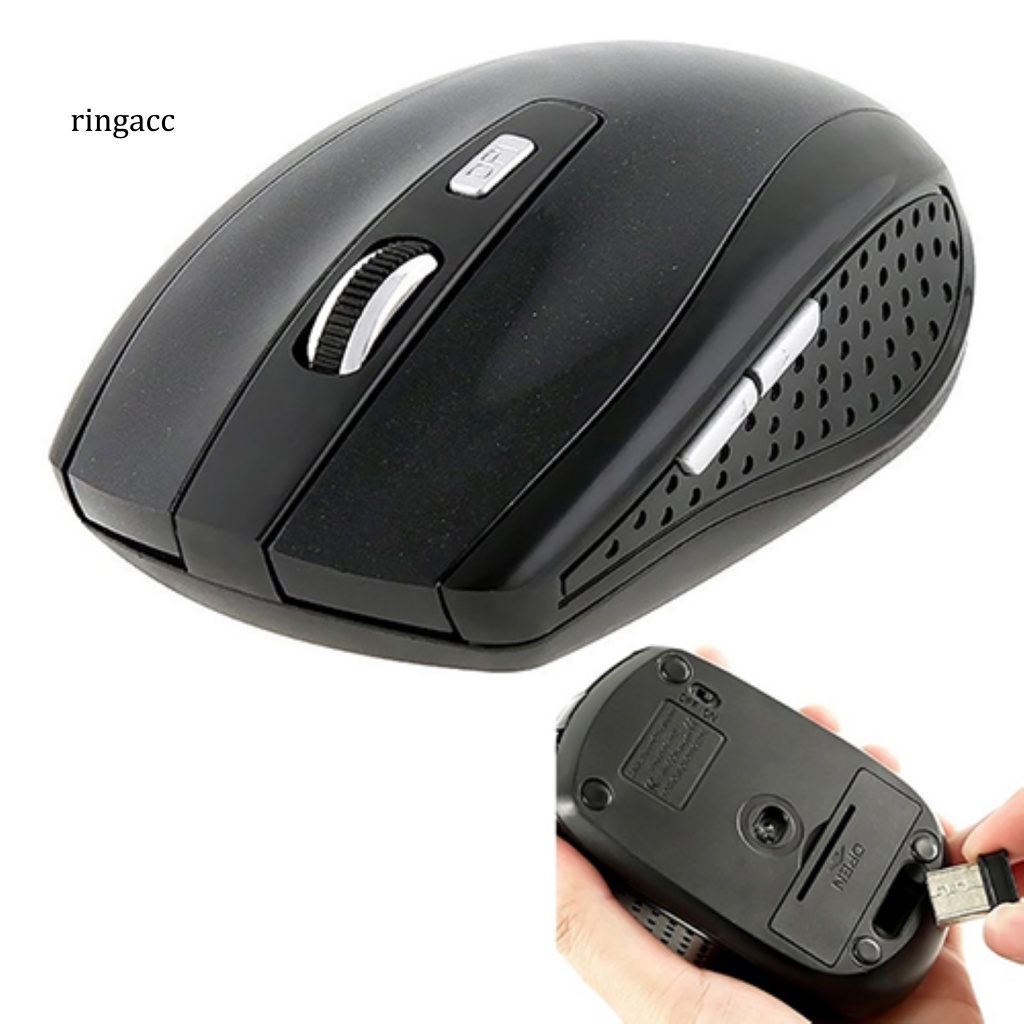 Chuột Quang Không Dây 2.4GHz ĐầU NhậN USB 2.0 Cho Laptop / PC