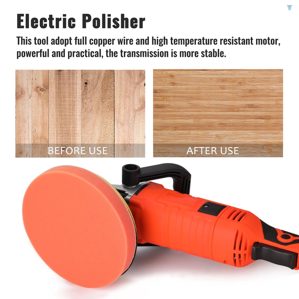 Máy Đánh Bóng 1580W 110 V 7 180mm Có Thể Điều Chỉnh Tốc Độ Tiện Dụng