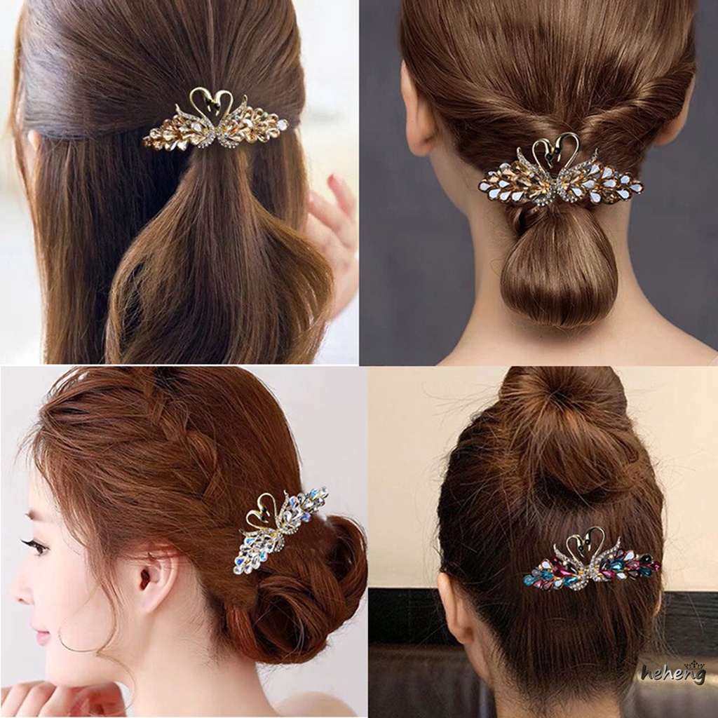 Kẹp Tóc Mỏ Vịt Đính Pha Lê Sang Trọng