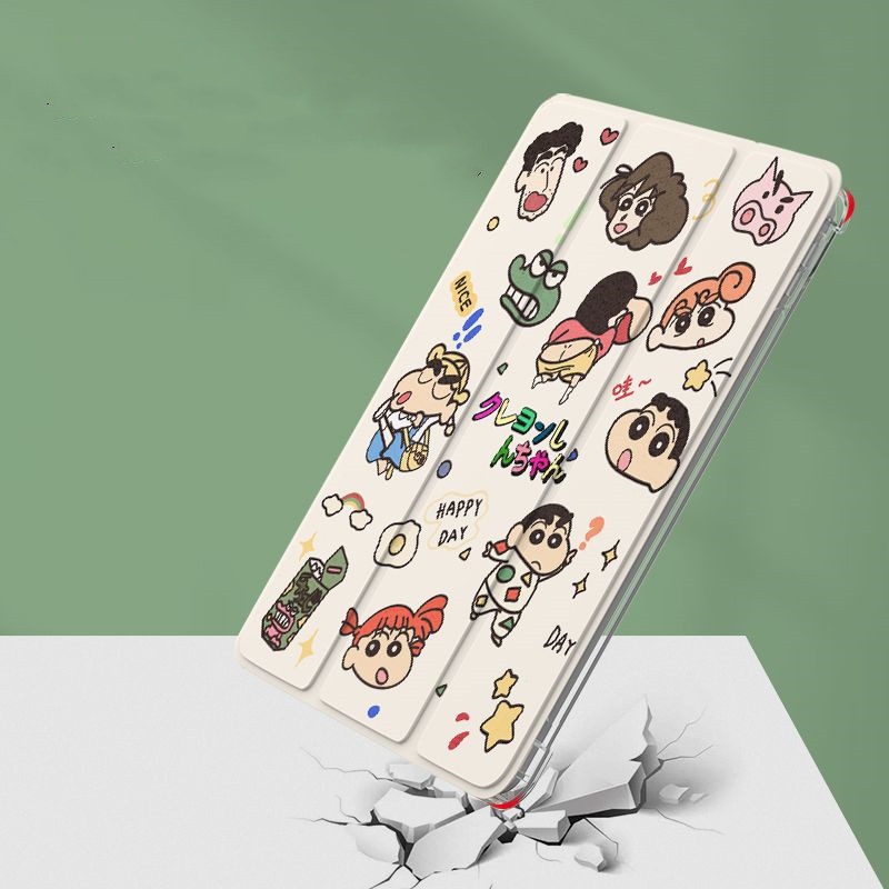 Ốp Máy Tính Bảng TPU Mềm Hình Cậu Bé Bút Chì Cho iPad Gen10 7 / 8 / 9 Air4 Air5 Pro11 "Pro12.9" mini6