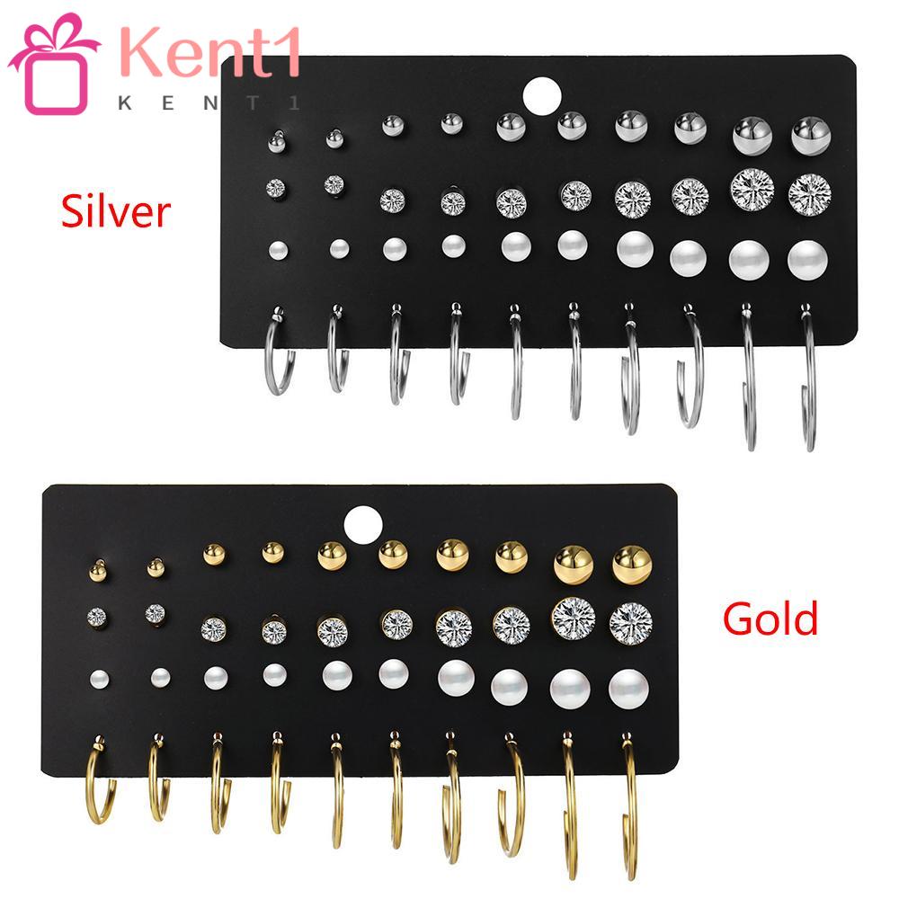 Bộ Khuyên Tai Tròn Mẫu Mới Dành Cho Nữ KENT1