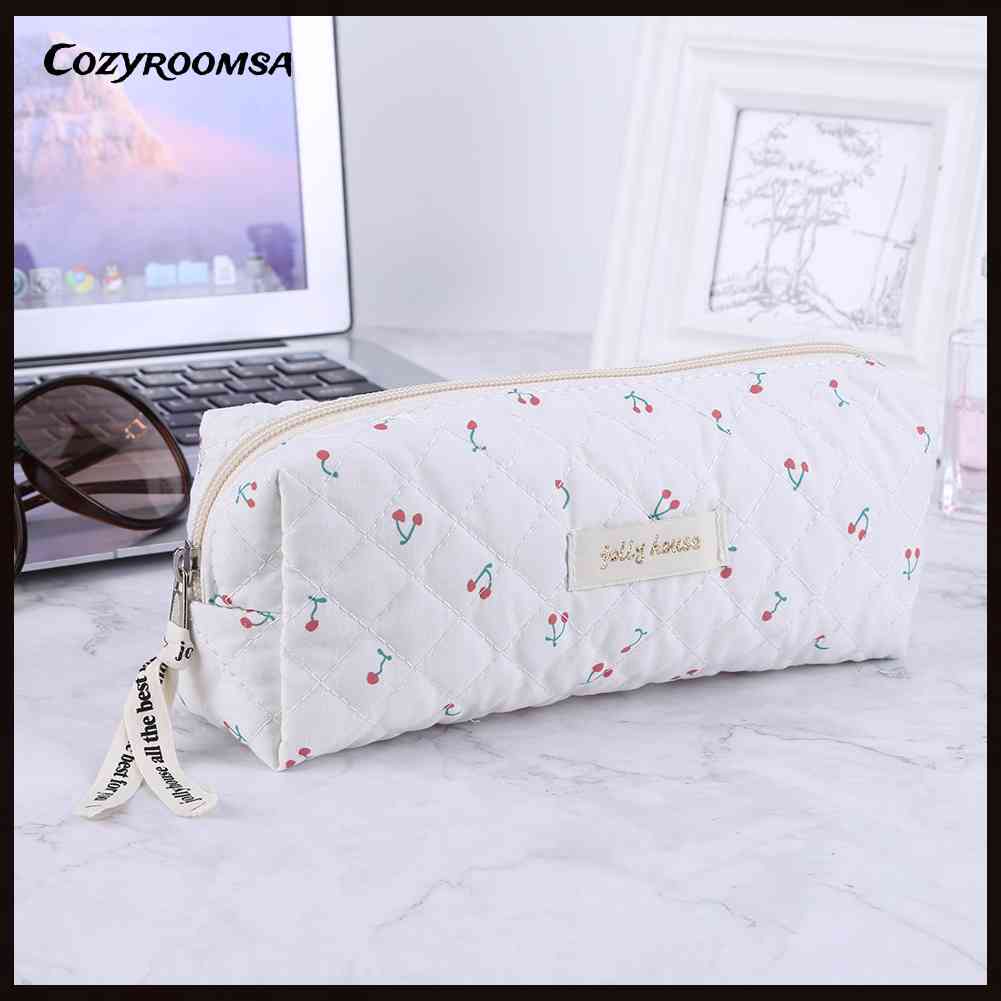 Túi Đựng Mỹ Phẩm Di Động Họa Tiết Dễ Thương Có Thể Giặt Được