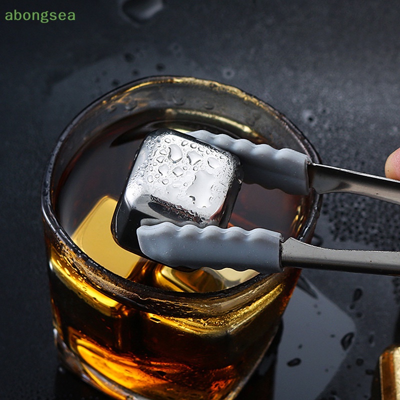 Đá Viên Uống Rượu Whiskey Bằng Thép Không Gỉ Tái Sử Dụng Được