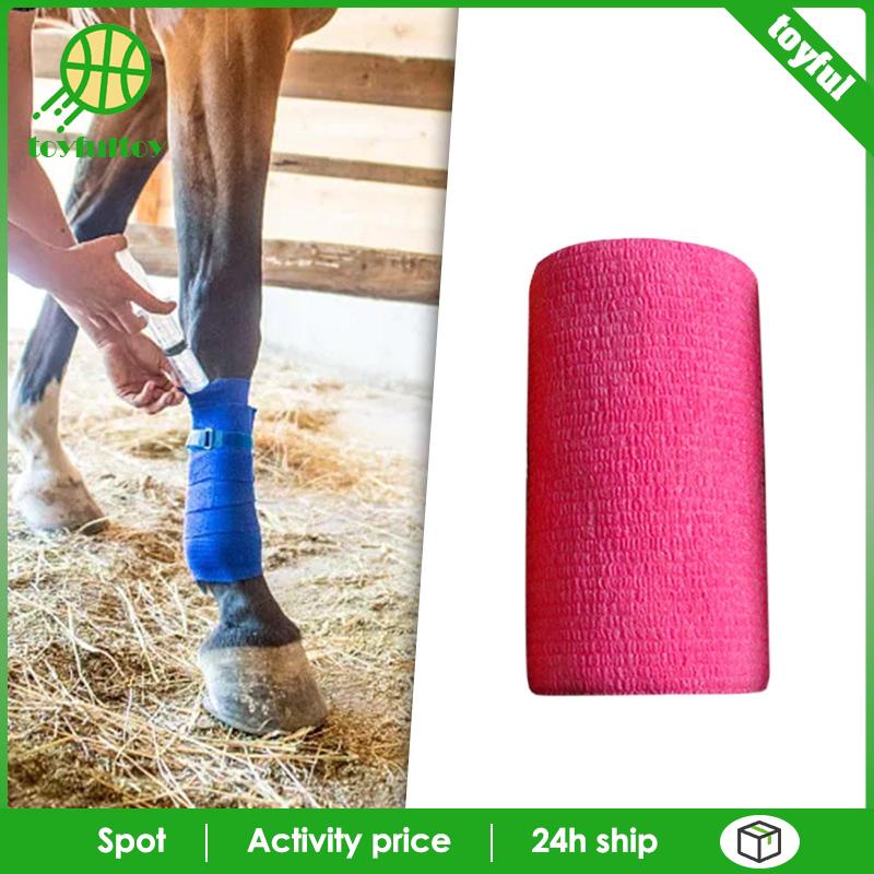 Cuộn Dây Vải Không Dệt Rộng 4 inch Tự Dính Co Giãn Dùng Quấn Mắt Cá Chân Thú Cưng