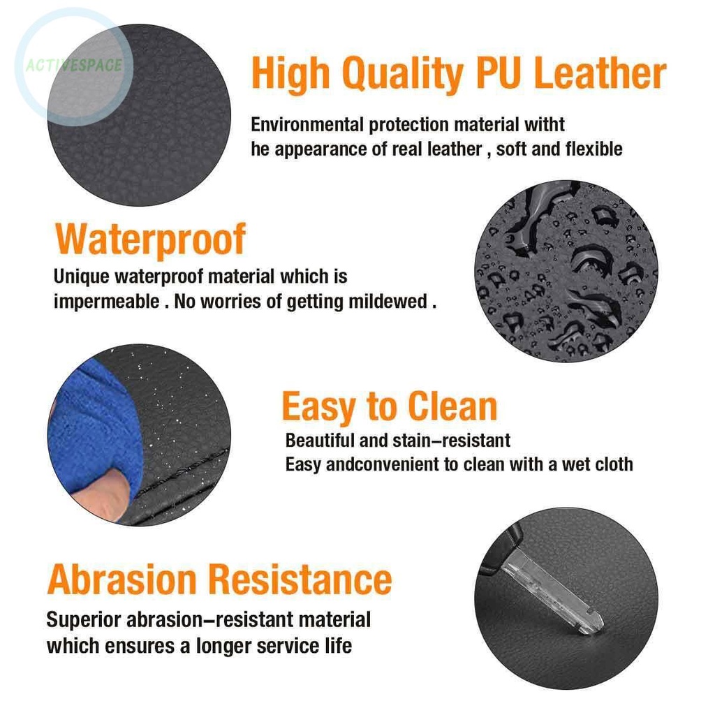 Sun Visor Cover Black For Tahoe Yukon 95-99 Left+Right Microfiber Leather【Chevrolet】