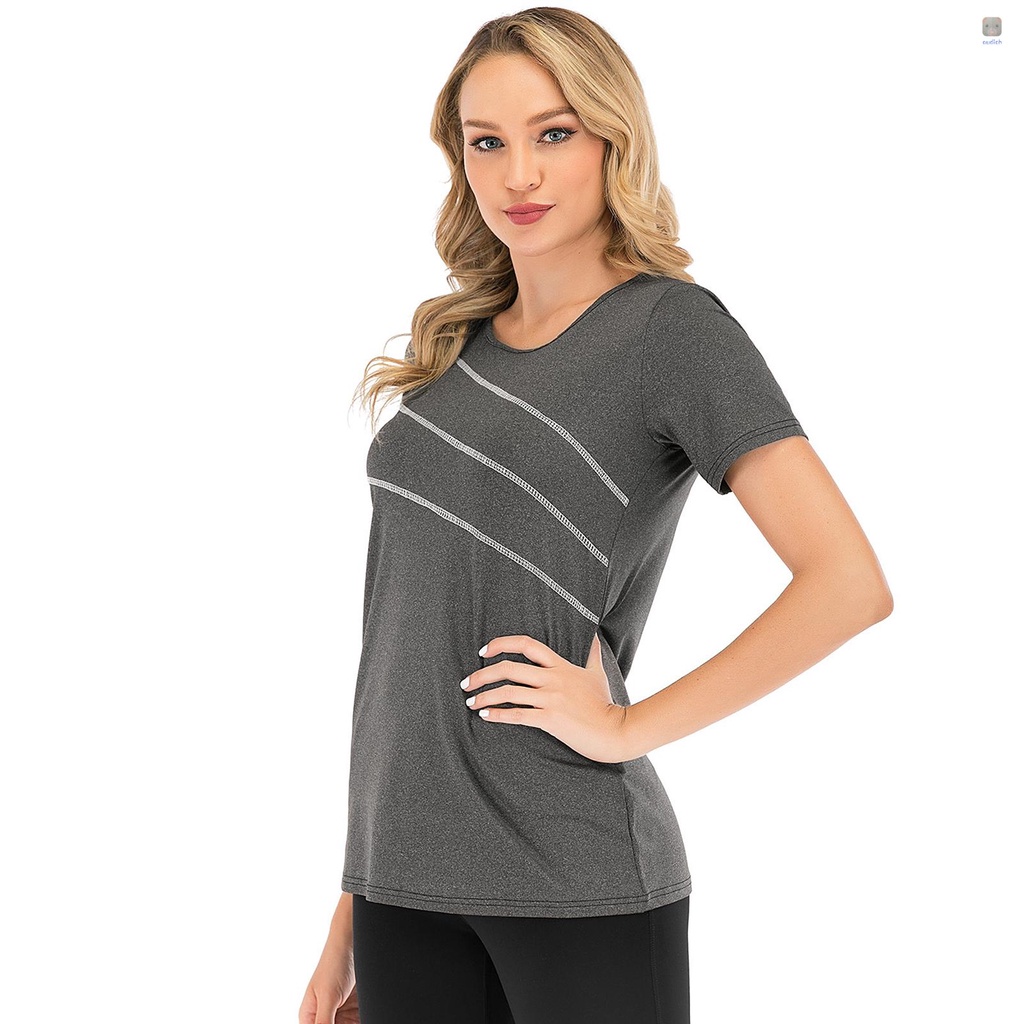 Áo Thun Thể Thao Tay Ngắn Chất Liệu Thấm Hút Khô Thoáng Nhanh Chóng