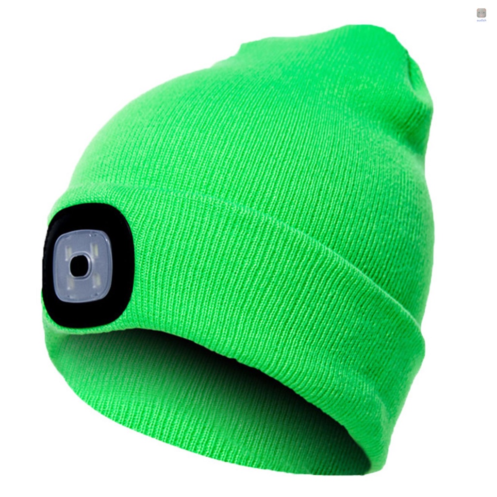 Mũ Dệt Kim Thể Thao Giữ Ấm Giao Diện USB Thời Trang Thu Đông