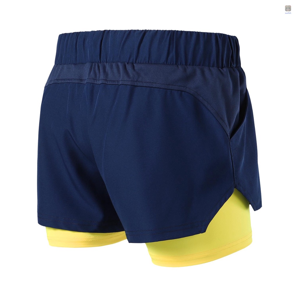 Quần ngắn đi xe đạp 2 Trong 1 Thoáng Khí Mau Khô Cho Nữ