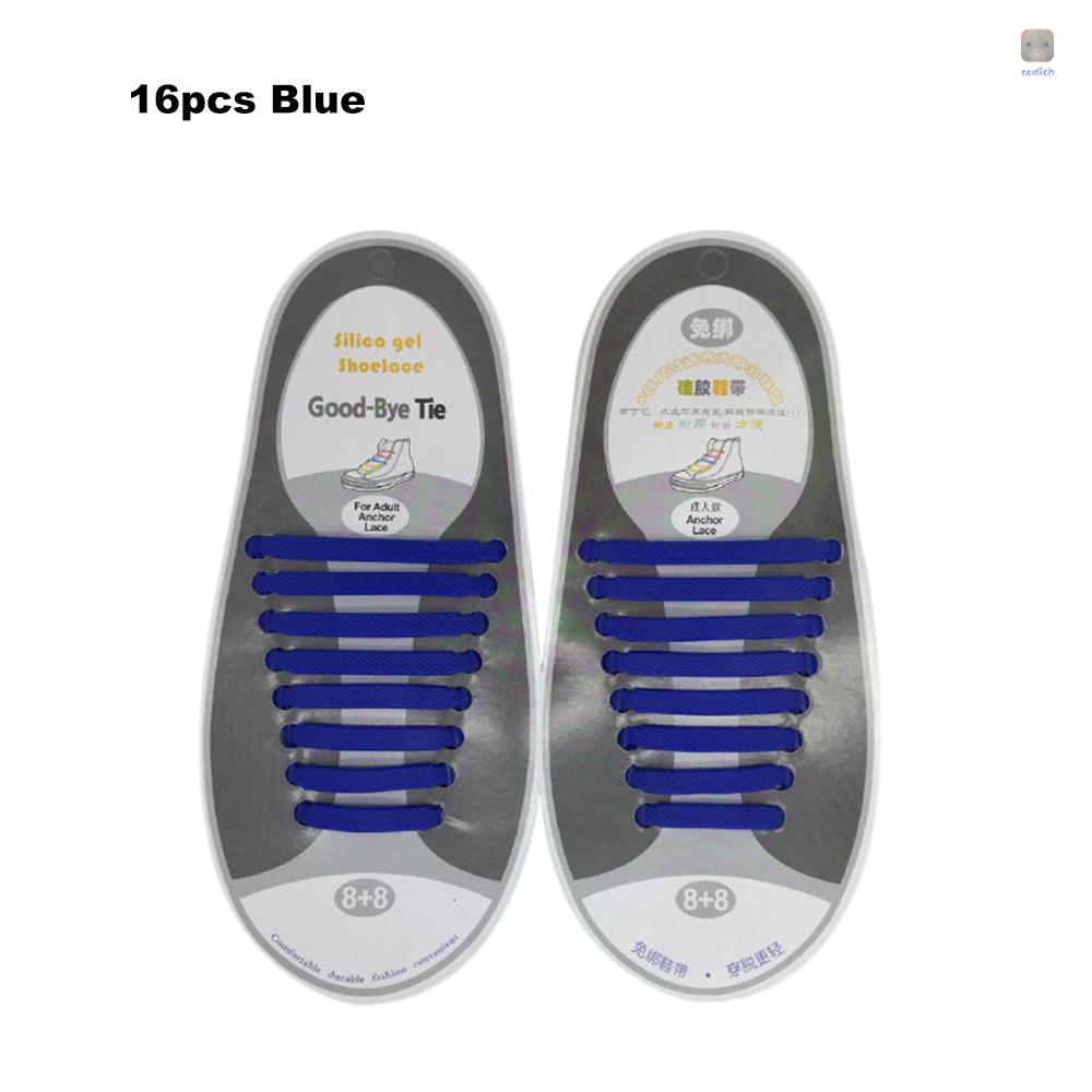 Dây Giày Thể Thao Bằng Silicone Co Giãn Chống Nước Nhiều Màu Sắc