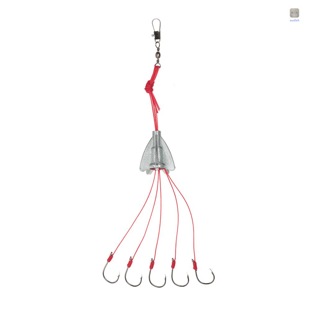 Set 4 Lưỡi Câu Cá 6 Trong 1 Bằng Thép Cacbon Trọng Lượng 9# 10# 11# 12# 13#