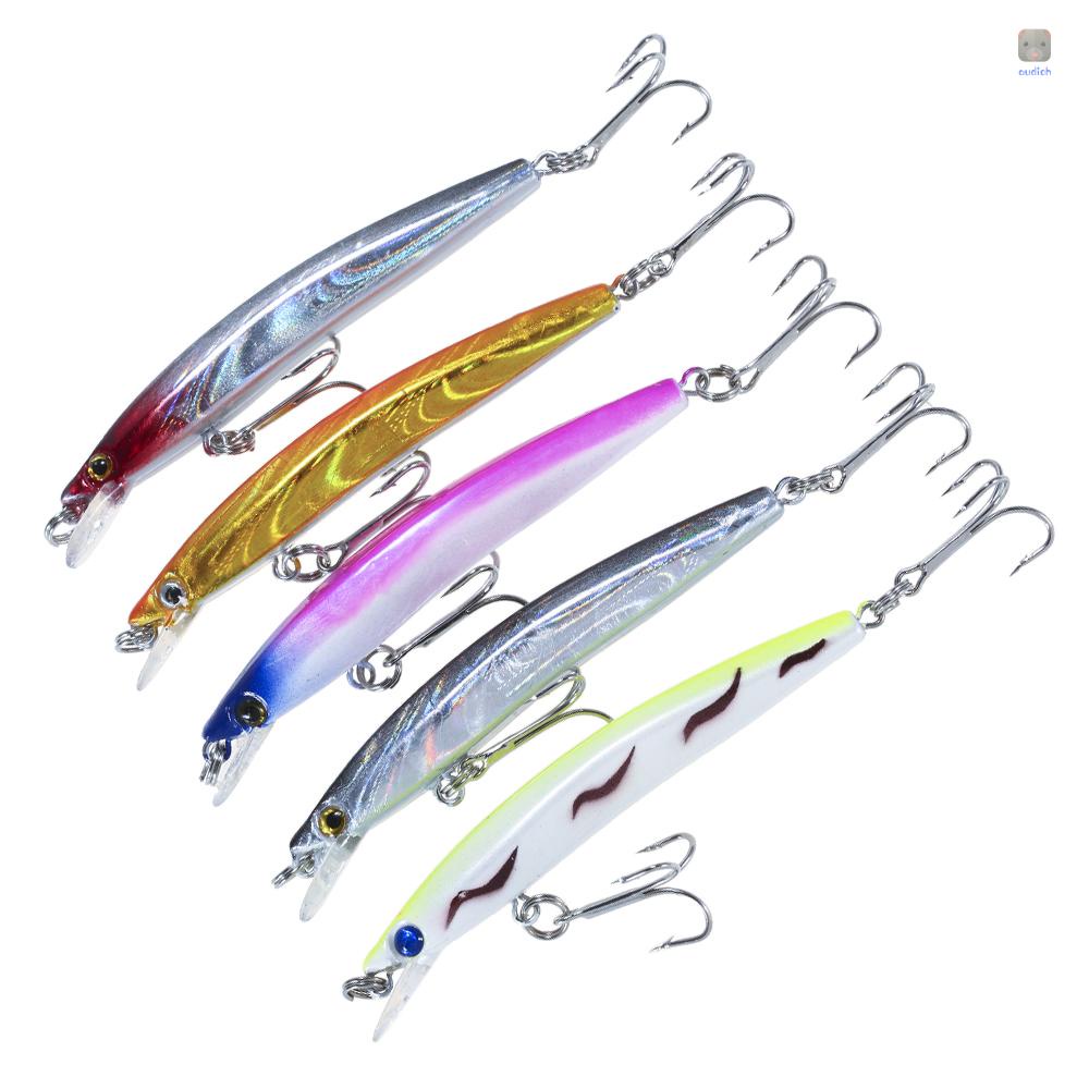 Lixada Set 5 Mồi Câu Cá Giả 0.3-0.9m 5g 80mm Chuyên Nghiệp #Set 6 Móc Treo Đồ 6 Móc Tiện Dụng