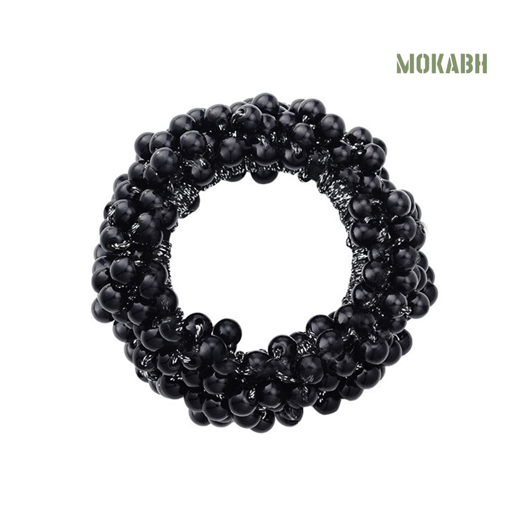 Dây Cột Tóc Co Giãn Đính Ngọc Trai Giả Thời Trang Cho Nữ