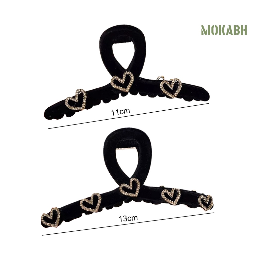 Kẹp Tóc Hình Trái Tim Đính Đá Lấp Lánh Thời Trang Cho Nữ