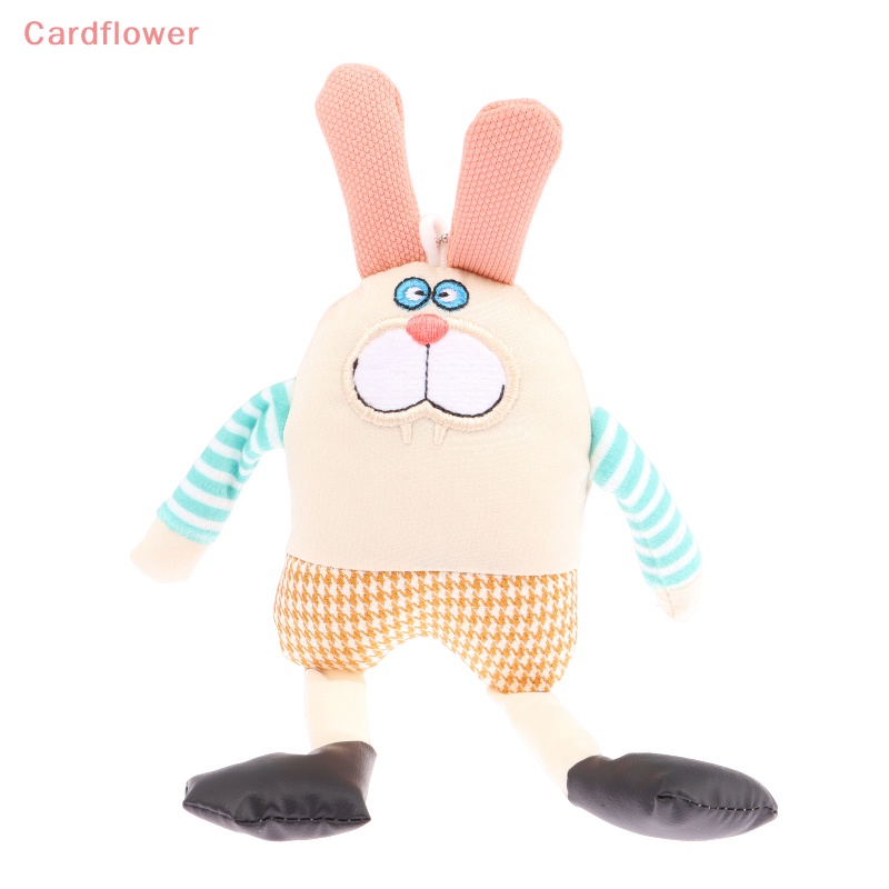 < Cardflower > Móc Khóa Ba Lô / Túi Xách Hình Thỏ Bông Hoạt Hình Dáng Dài Trang Trí Quà Tặng Trẻ Em Mới
