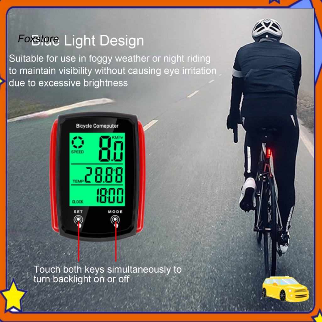1 Bộ Đồng Hồ Điện Tử Không Dây Chống Rỉ Sét Thay Đổi Pin Nhanh Cho Xe Đạp