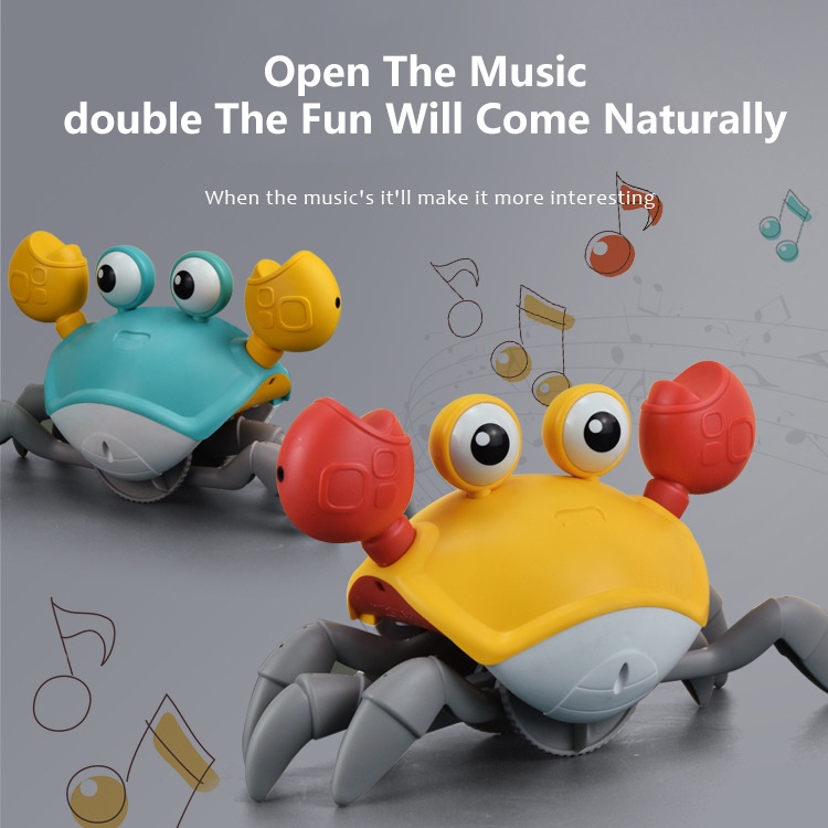 Đồ Chơi Chú Cua Điện Tử Phát Nhạc Vui Nhộn Dành Cho Bé