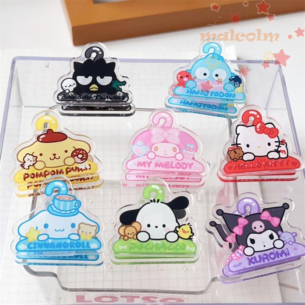 Set 2 Kẹp Giấy Đánh Dấu Trang Sách Hình Thỏ Kuromi Melody Giá Đỡ