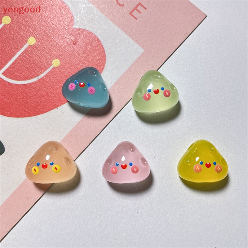 Bộ 5 Đồ trang trí Phô Mai Hoạt Hình Bằng Nhựa Resin Phát Sáng Trang Trí Tiểu Cảnh DIY