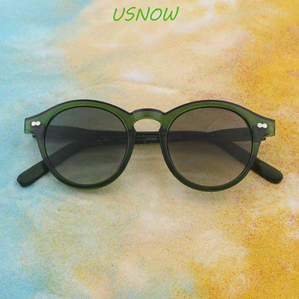 Kính Mát Gọng Tròn Màu Trà Đen Phong Cách Hàn Quốc Cá Tính