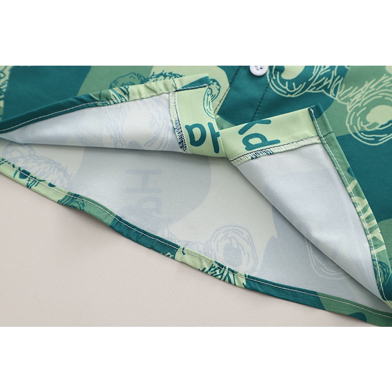 Áo Sơ Mi Họa Tiết Hoa Phong Cách Mùa Hè Thời Trang Cho Bé Trai