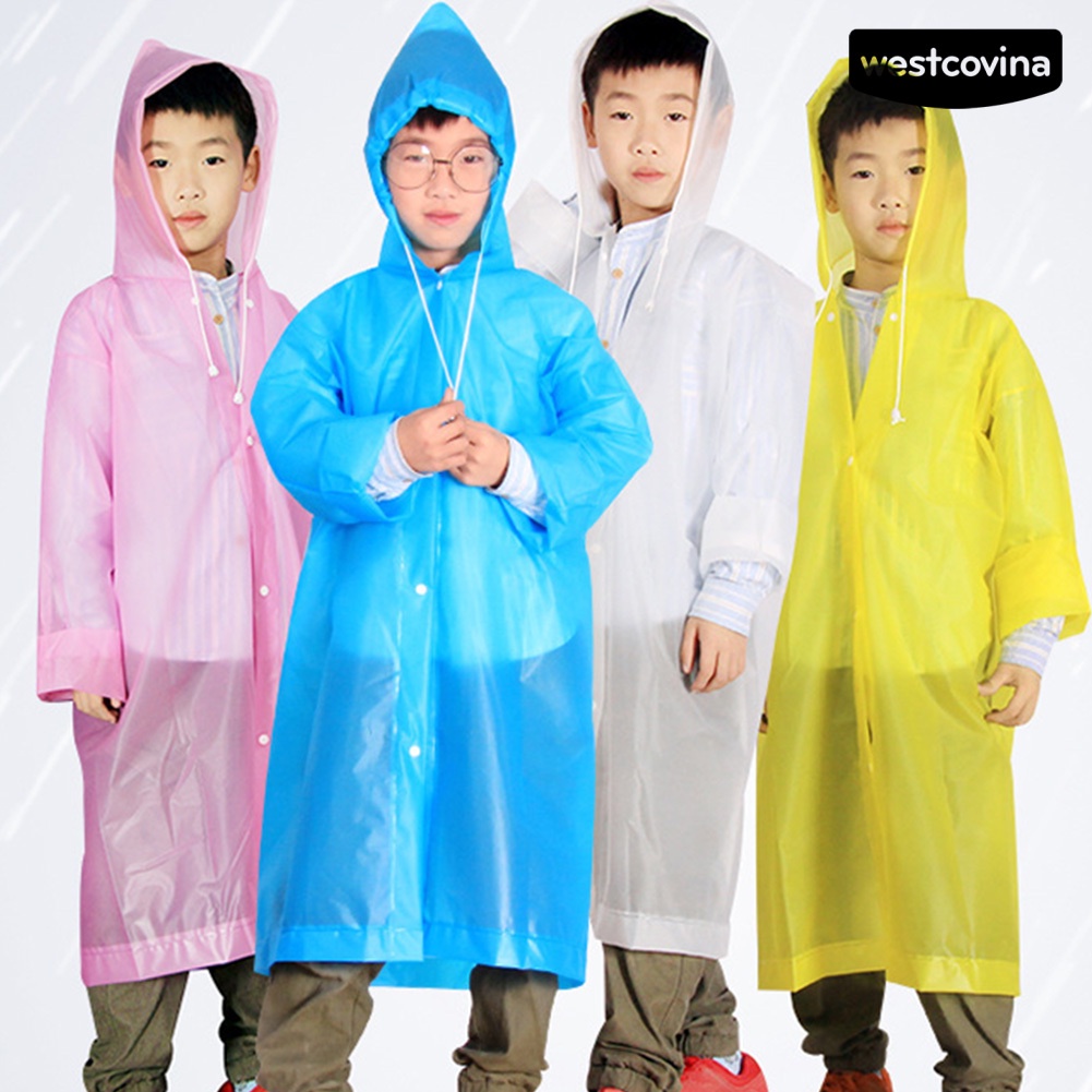 [COD]☁Áo Mưa Dây Rút Chống Nước Có Mũ Trùm Dùng Một Lần Tiện Dụng