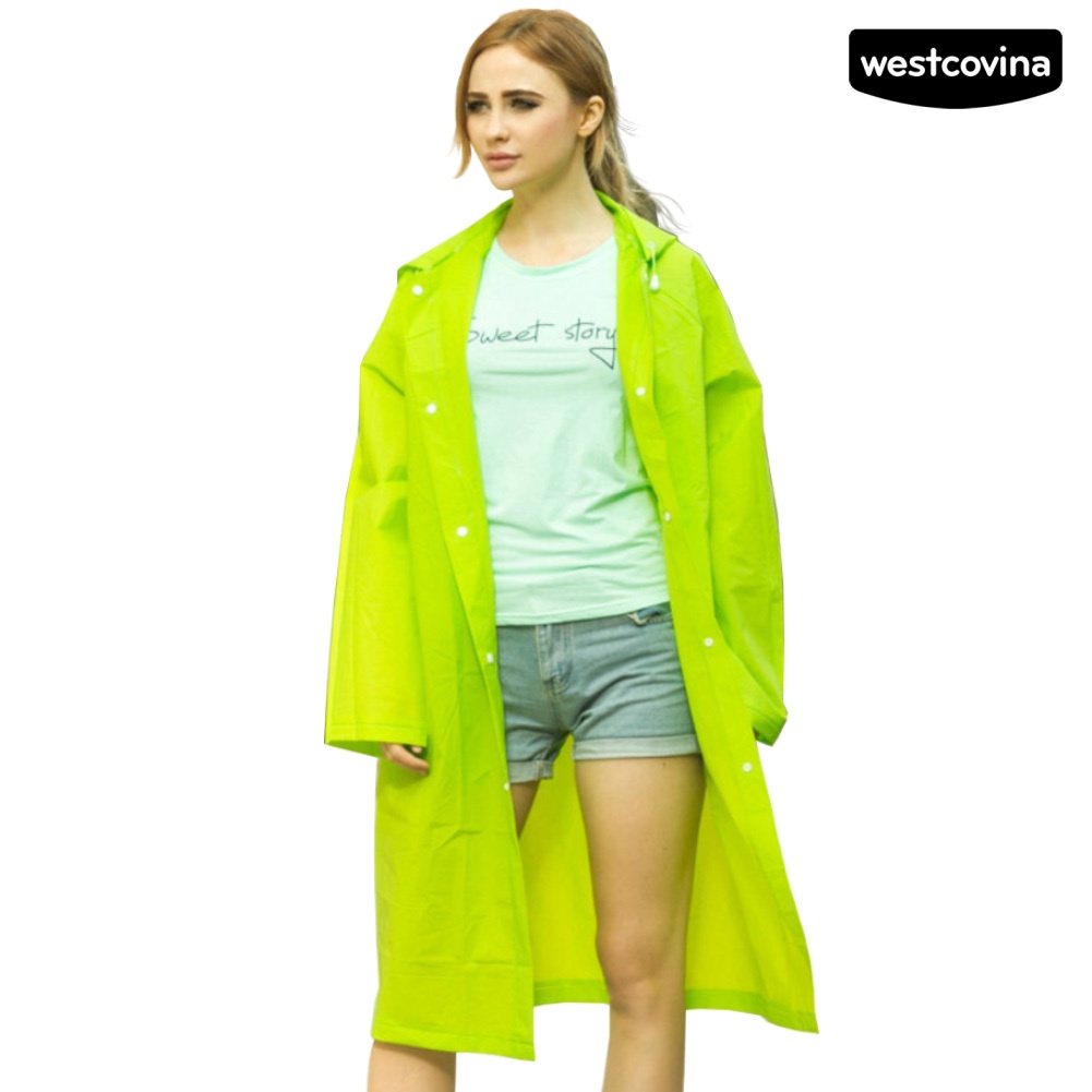 [COD]☁Áo Mưa EVA Trong Suốt Có Mũ Trùm Tiện Dụng Cho Nữ