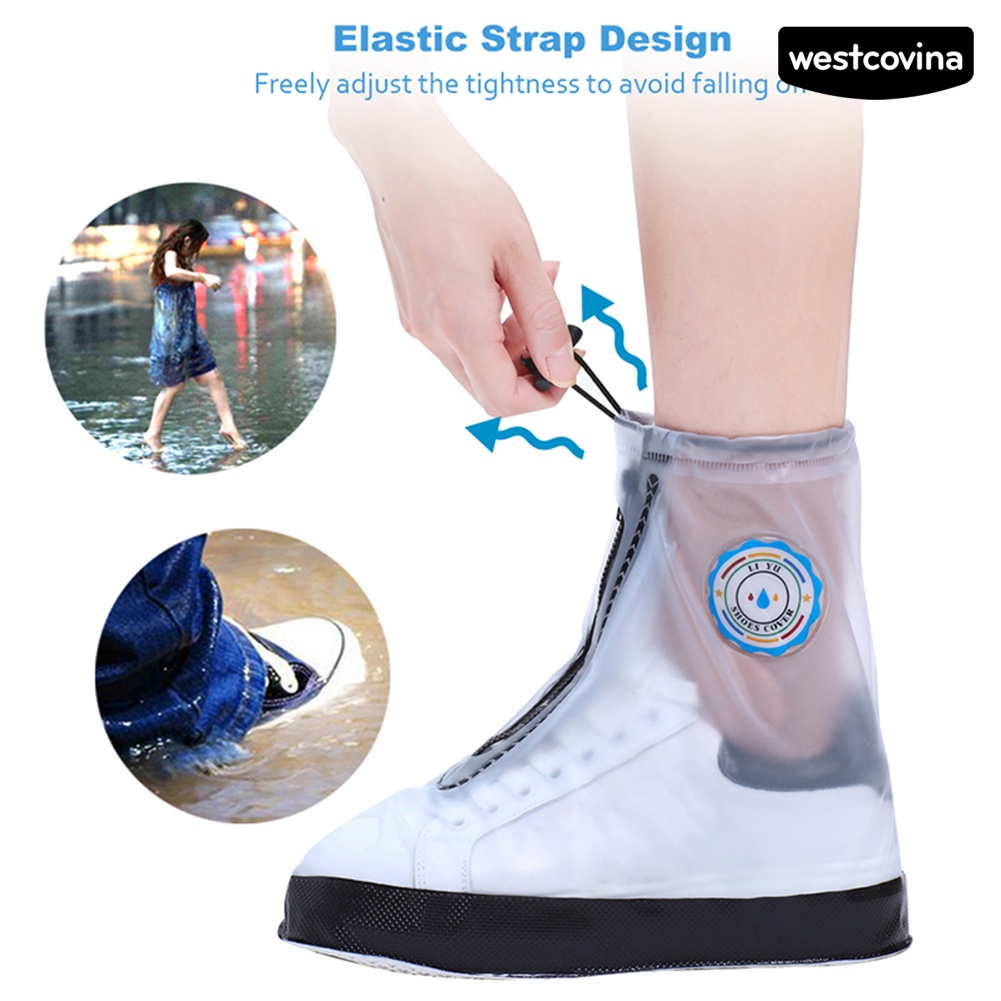 [COD]☁Vỏ Bọc Giày Đi Mưa Dày Dặn Chống Thấm Nước Có Thể Tái Sử Dụng Tiện Lợi