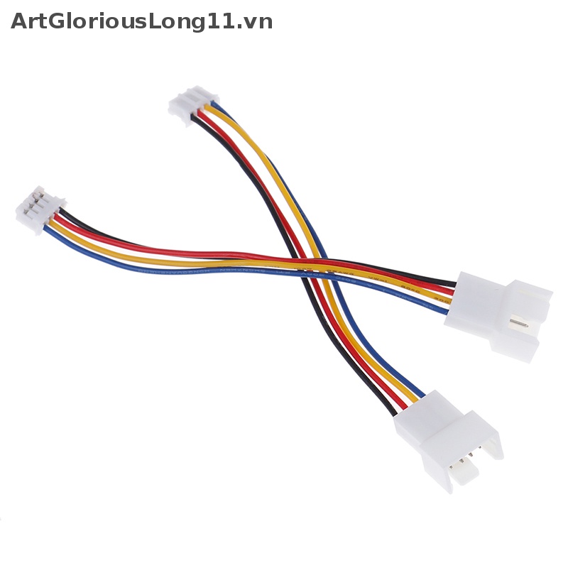 Set 2 Dây Cáp Nối Dài Quạt Tản Nhiệt 4 Pin Sang 3pin 4pin PWM Tiện Dụng