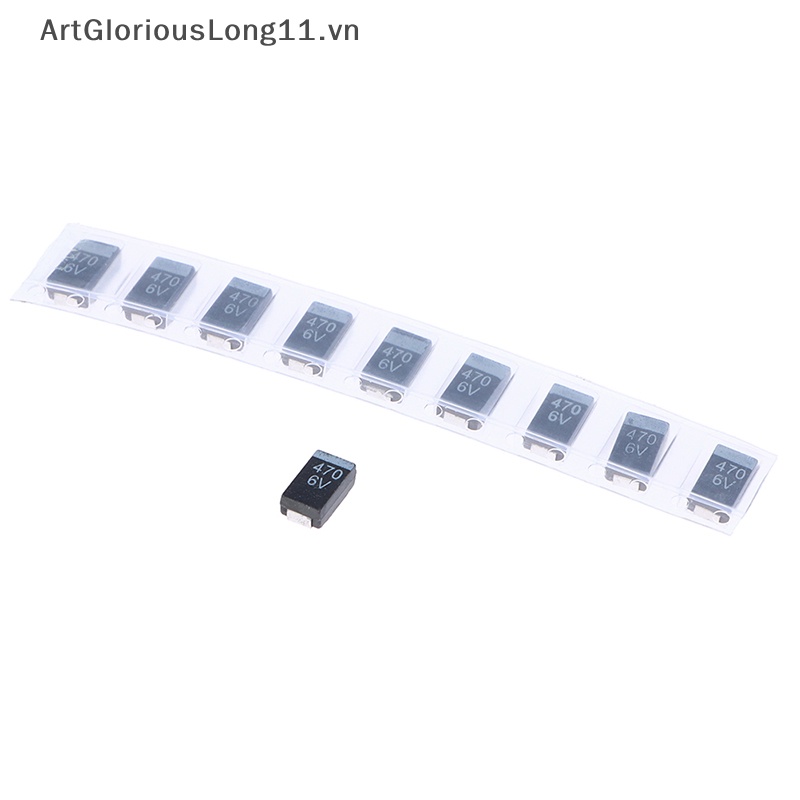 Set 10 Tụ Điện Loại D 6.3V470UF 477J 470UF 6V D7343 Chuyên Dụng