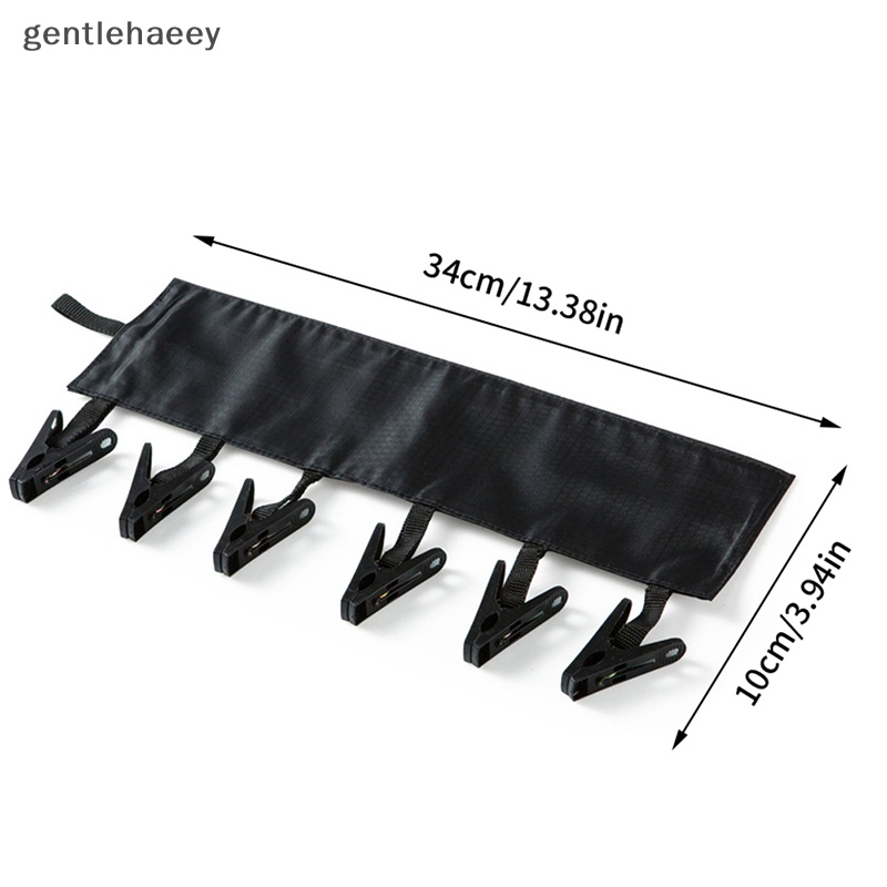 Móc Treo Vớ 6 Kẹp Phơi Khô Đồ Dùng Tiện Dụng Mang Theo Du Lịch