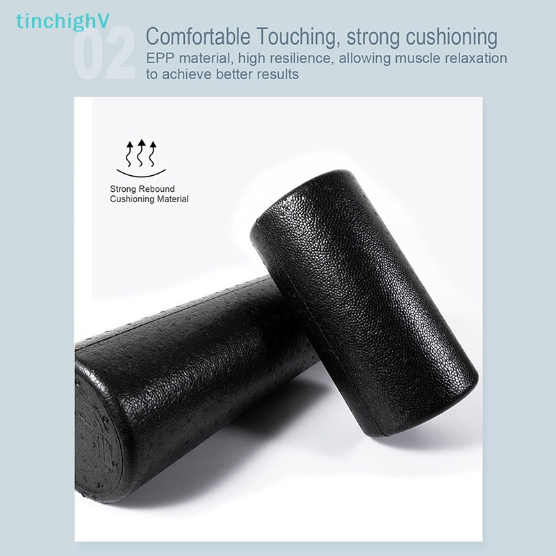 Con Lăn Xốp Màu Đen 3 Kích Cỡ 30 / 45 / 60Cm Hỗ Trợ Tập Yoga