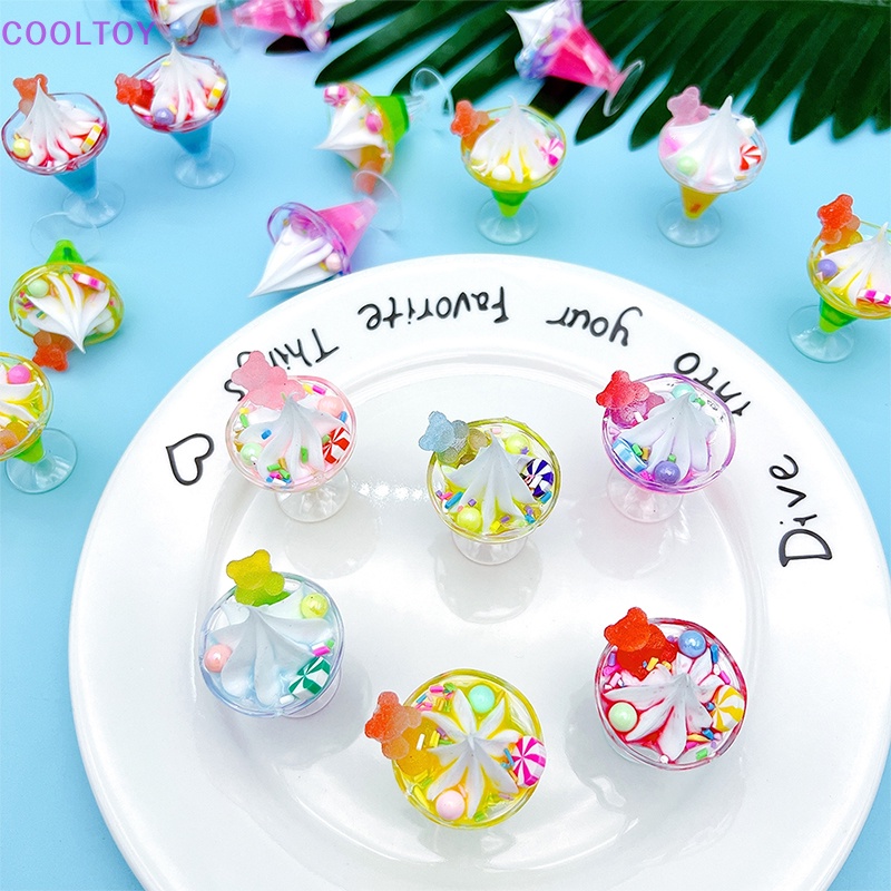 Cooltoy 1 Đồ trang trí Ly Kem / Gấu / Kèn Trumpet Trang Trí Tiểu Cảnh / Nhà Búp Bê