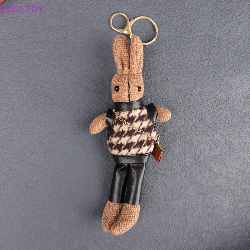 Cooltoy Móc Khóa Thỏ Nhồi Bông Hoạt Hình Đáng Yêu Trang Trí Ba Lô / Túi Xách / Quà Tặ