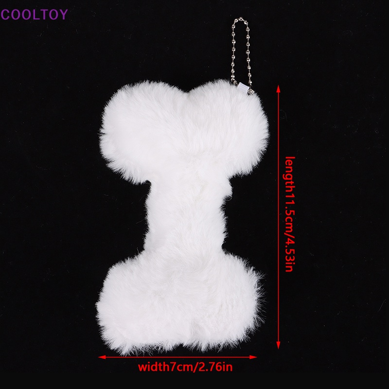 Cooltoy Móc Khóa Hình Khúc Xương Chó Nhồi Bông Mềm Mại Trang Trí Túi Xách